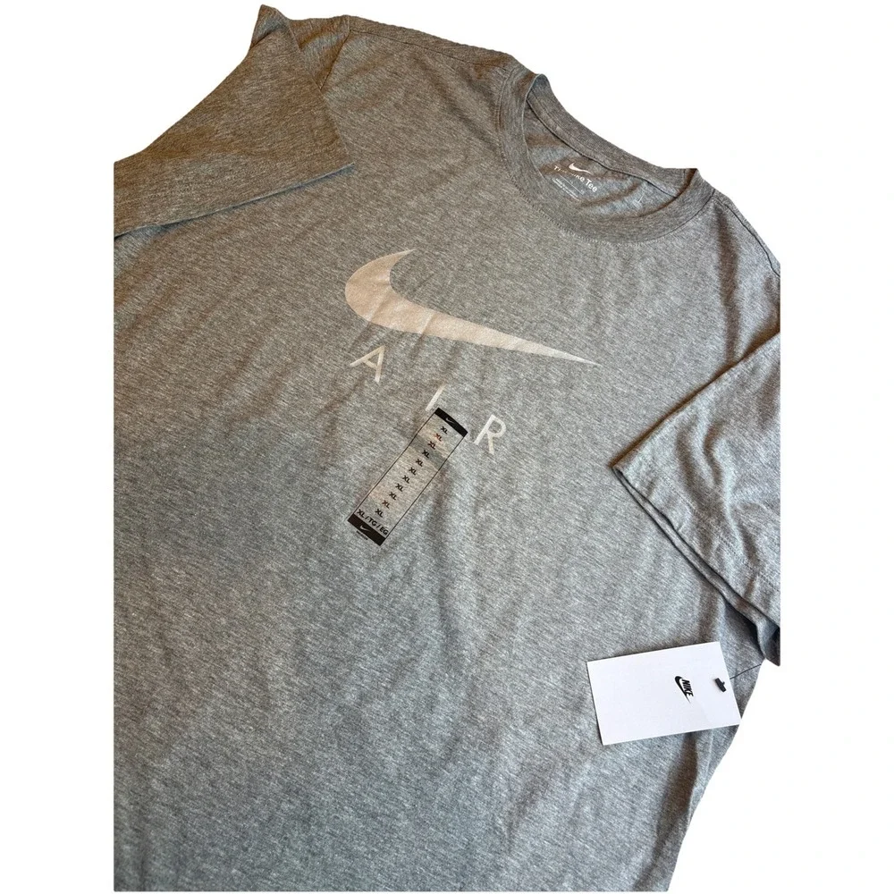 Nike Swoosh Air Men's T-Shirt Gray Men's XL Cotton Blend New With Tags